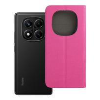 SENSITIVE knygos tipo dėklas telefonui XIAOMI Redmi Note 14 PRO 4G šviesiai rožinis