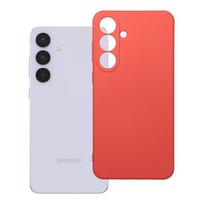 SILICONE dėklas telefonui SAMSUNG S25 FE persikinis