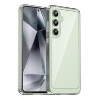 Kosmoso dėklas su gelio rėmu Samsung Galaxy S24 FE - permatomas