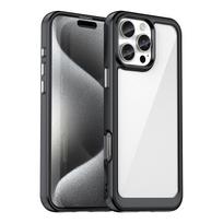 Outer Space dėklas telefonui su geliniu rėmeliu iPhone 16 Pro Max - juodas