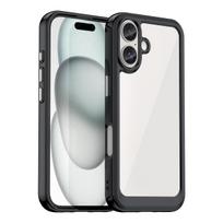 Outer Space dėklas telefonui su geliniu rėmeliu iPhone 16 - juodas