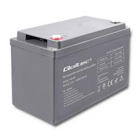 Qoltec AGM Battery | 12V | 100Ah | 28.1kg | Maintenance-Free | Powerful | LongLife | for UPS, campers, boats, stoves