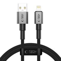 Tech-Protect UltraBoost DNA USB-A / Lightning laidas 15W/2.4A 100 cm - pilkas