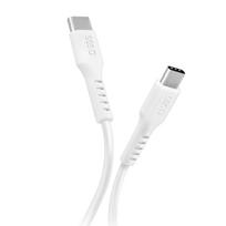 SBS TECABLETCC10W USB-C kabelis - USB-C Power Delivery 25W 1 m - baltas
