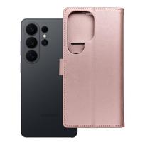 MEZZO knygos tipo dėklas telefonui SAMSUNG S26 Ultra su mandala, rožinio aukso spalvos