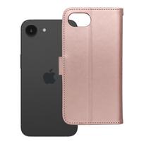 MEZZO Book dėklas telefonui IPHONE 16e (SE 4 2025) - mandalos rožinė auksinė