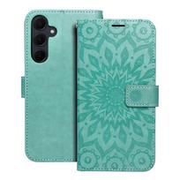 MEZZO knygos tipo dėklas telefonui SAMSUNG A35 5G su mandala, žalias