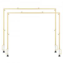 Stalas Arch stovas, reguliuojamas aukštis 33x71.1x106.7 cm, auksinis, metalas