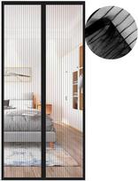 Automatiškai Užsidarantis Magnetinis Tinklelis Nuo Uodų Durims 80X215 Cm Juodas, 80x215 cm
