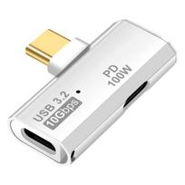 Type-C adapteris, OTG, 2-in-1, PD 100W