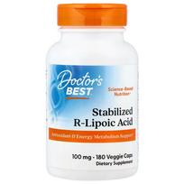 Stabilizuota R-lipoinė rūgštis su Na-RALA, 100 mg - 180 v kapsulių