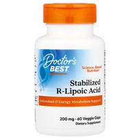 Stabilizuota R-lipoinė rūgštis su Na-RALA, 200 mg - 60 v kapsulių
