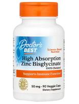 Didelės absorbcijos cinko bisglicinatas, 50 mg - 90 v kapsulių