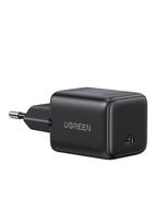 Sieninis įkroviklis GaN 30W USB-C QC PD3.0, juodas