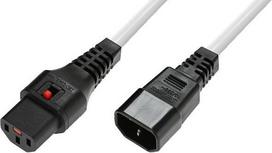 MicroConnect Powercord C13 IEC Lock - C14 (MC-C13C14LOCK-2MW)