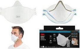 3M Atemschutzmaske Aura 9320+, FFP2, ohne Ventil, 5er Komfort-Partikelmakse, 3-teiliges Design, speziell geformte - 1 Stück (9320-5)