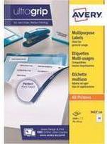 AVERY Etiquette multi-usage, 105 x 148 mm, blanc avec technologie ultragrip, sans bord, adapté pour - 1 Stück (3483-100.FR)