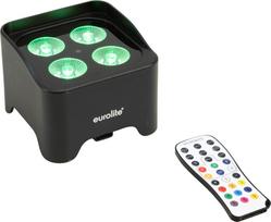 EUROLITE AKKU Mini UP-4 QCL Spot MK2 RGBW Uplight – kabellos bis 9h Laufzeit 4x4W LED