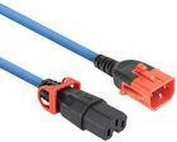ACT Powercord C14 IEC Lock+ Dual Locking - C15 IEC Lock+ blue 3 m, PC3878 (PL0073)