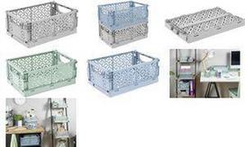 keeeper Mini-Klappbox fritzi, Größe: M, nordic-blue 3,4 Liter, faltbare Deko-Box, lebensmittelecht, - 1 Stück (1023368000000)