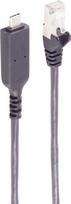 shiverpeaks ®--USB-C LAN Adapterkabel 1G, USB Typ C Stecker auf RJ45, PVC, schwarz, 7,5m (BS13-51065)