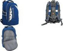 EBERHARD FABER Schulrucksack X-Style, jeansblau für Kinder/Teenager von 9 - 16 Jahren, aus Polyester, - 1 Stück (577636)