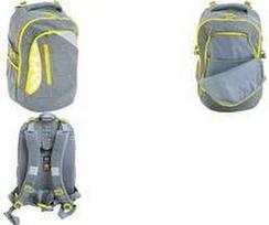 EBERHARD FABER Schulrucksack X-Style, grau/neongelb für Kinder/Teenager von 9 - 16 Jahren, aus Polyester, - 1 Stück (577637)