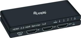 Equip 332716 - HDMI - 2x HDMI - 3840 x 2160 Pixel - Schwarz - Aluminium - 4K Ultra HD (332716)