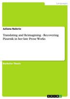 Translating and Reimagining - Recovering Pizarnik in her late Prose Works