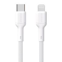 Dudao L9X 30W USB-C - Lightning kabelis 1m - baltas
