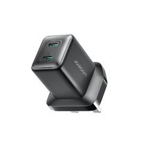 Joyroom JR-TCG17 45W 2 x USB-C sieninis įkroviklis (JK kištukas) - juodas