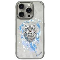 Nimmy Pantera magnetinis dėklas telefonui iPhone 16 Pro - pilkas