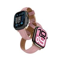 AmazingThing Klasikinis odinis dirželis laikrodžiui Apple Watch 45 / 46 / 49 mm - rožinis