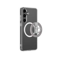 Dėklas telefonui Minimal Mag Case su magnetiniu žiedu ir magnetiniu žiedu Samsung Galaxy S25 – Skaidrus