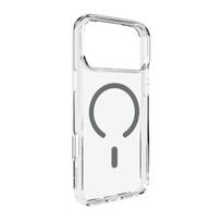 Puro Lite Mag TPU+PC dėklas telefonui suderinamas su MagSafe iPhone 17 Pro Max - skaidrus su pilku žiedu