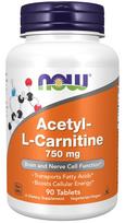 NOW FOODS acetil-L-karnitinas 750 mg - 90 tablečių