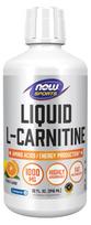 NOW FOODS L-karnitino skystis 1000 mg citrusinių vaisių skonio - L-karnitinas 1000 mg citrusinių vaisių skonio - 946 ml