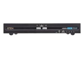 Aten 2-Port USB - 4K HDMI Secure  KVM Switch with Card Reader