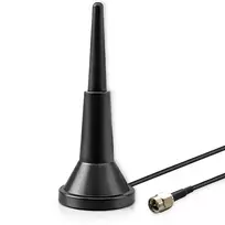 Qoltec 4G LTE antenna with magnetic base | 5dBi | indoor use | omnidirectional | 600-2700 MHz | SMA connector | 3m cable
