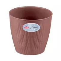stefanplast Flower pot, Liberty design, 30x27cm, brown