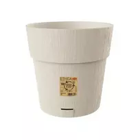 stefanplast Flower pot with tray, Ethica, Ø30x29cm, white