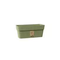stefanplast Flower box with tray Ethica, 30x13x12cm, green