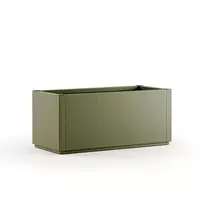stefanplast Ethica rectangular flower box, 80x36x35cm, green