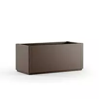 stefanplast Ethica rectangular flower box, 80x36x35cm, brown