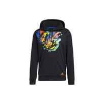 Adidas James Harden Basketball Splatter Print Fleece Hoodie Men Hoodie Black H13713 M