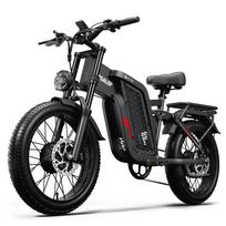 New TIFGALOP F7 2000W 52V 24AH Ebike 35mph Top  Electric Bicycle 20 inch Fat Tire Hydraulic oil brake,dual shock absor F7 Black  2000W 52V 24AH-t*