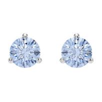 Swarovski Solitaire apvalus mėlynas kristalas apdaila rodžio danga dirbtinio kristalo auskarai Unisex auskarai 5717573 Box (Random Color)
