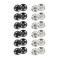 Sew on Snap Buttons 24Pcs 7mm Poppers Fastener Set DIY Sewing Clothing Snap Fastener Buttons Craft Press Studs Button Supplies