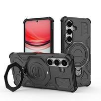 Magnetic Ring Holder Armor Case For Samsung Galaxy S26 Ultra S25 FE Edge Plus S24 Ultra A55 A16 A26 A56 A17 A37 A57 5G Hybrid 3in1 Shockproof Cover For Samsung S26 juoda