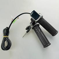 Elektrinio dviračio akceleratorius 36V48V E-dviratiui/elektriniam paspirtukui Rankena su LED ekranu